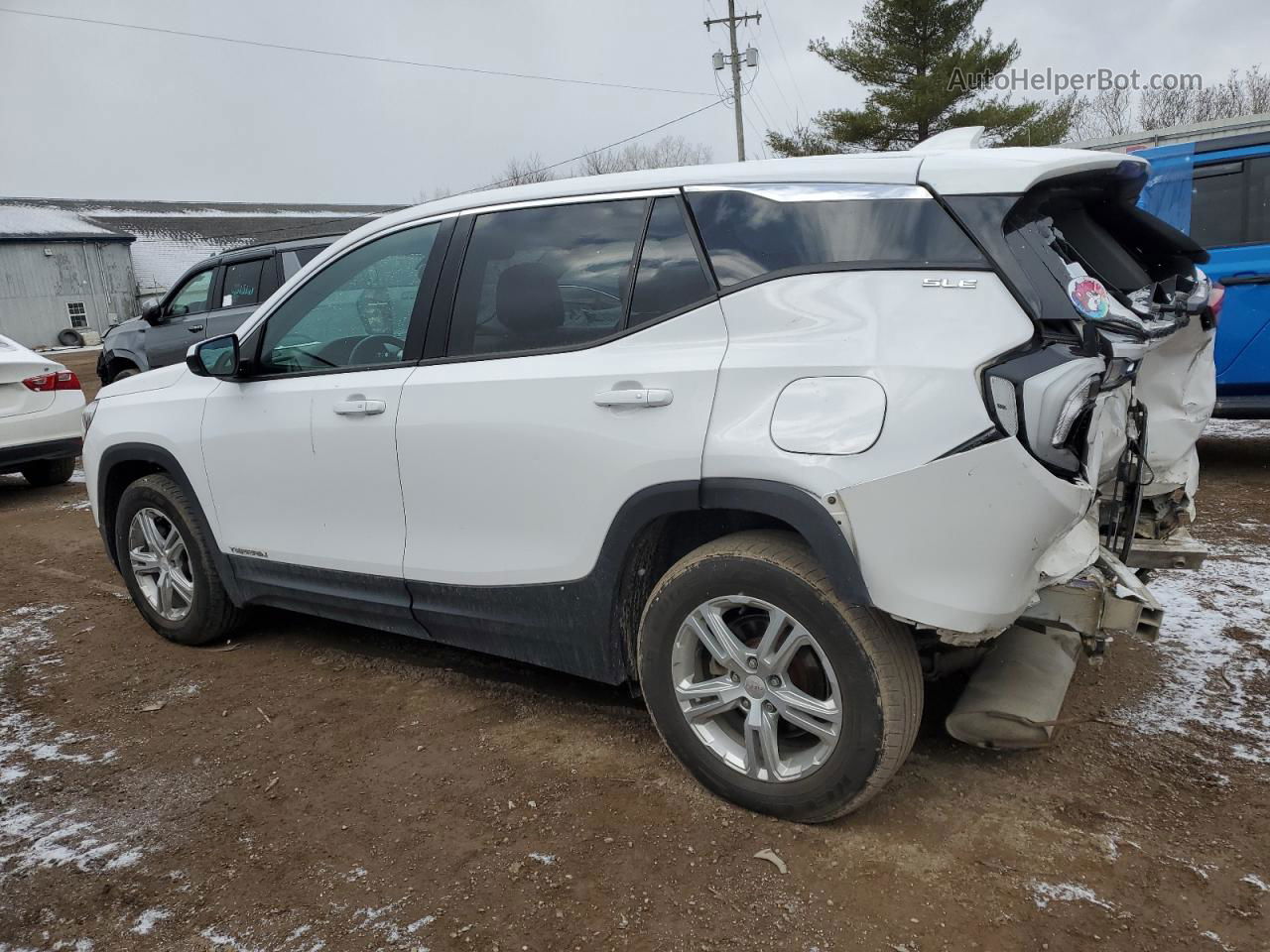 2019 Gmc Terrain Sle White vin: 3GKALMEV9KL206869