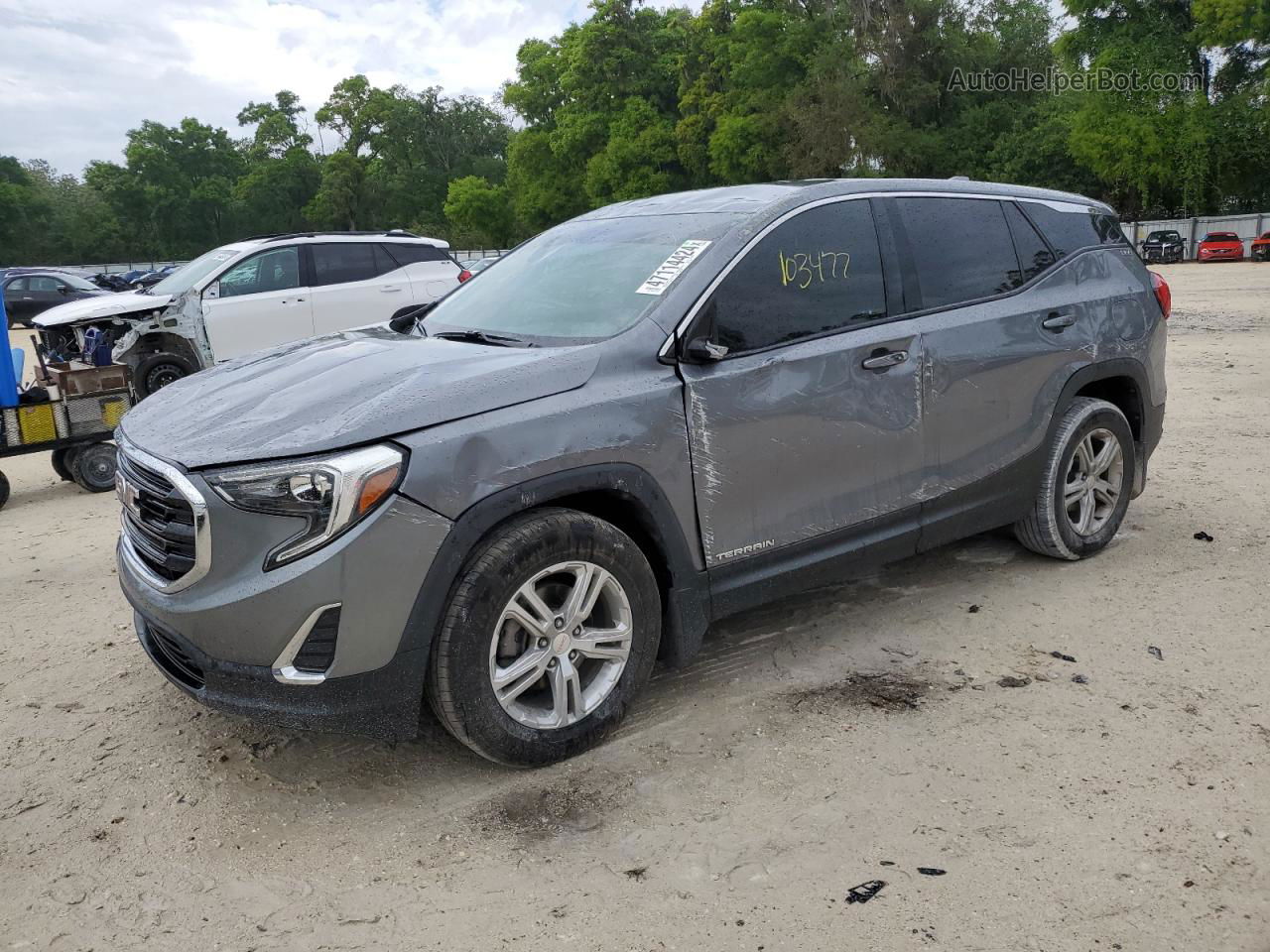 2019 Gmc Terrain Sle Серый vin: 3GKALMEV9KL343651