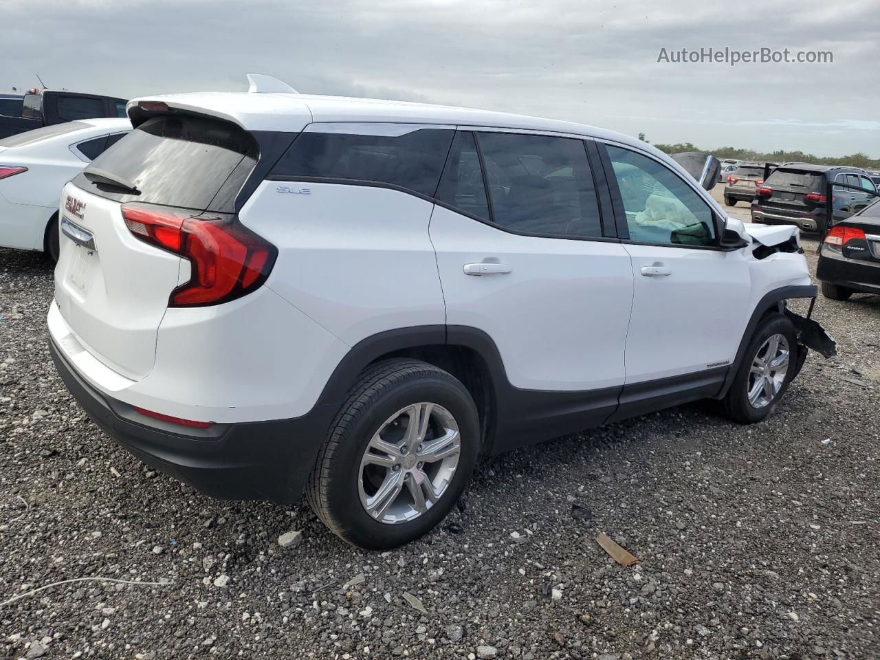 2020 Gmc Terrain Sle White vin: 3GKALMEV9LL104246