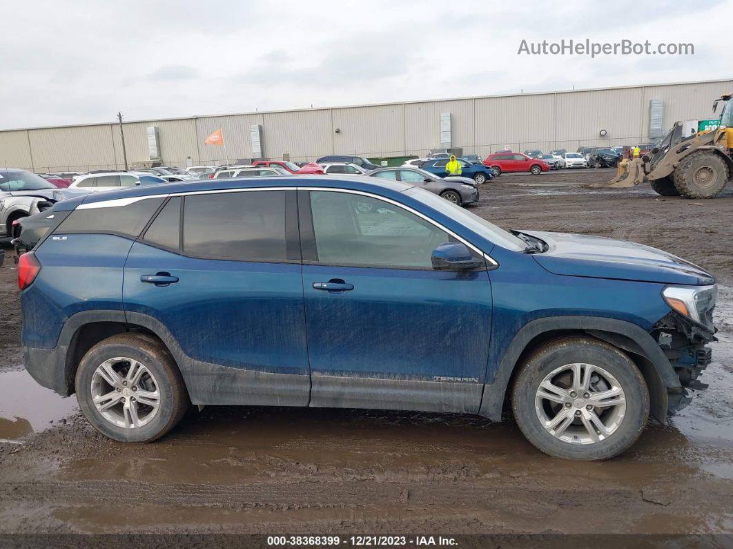 2020 Gmc Terrain Fwd Sle Синий vin: 3GKALMEV9LL104425