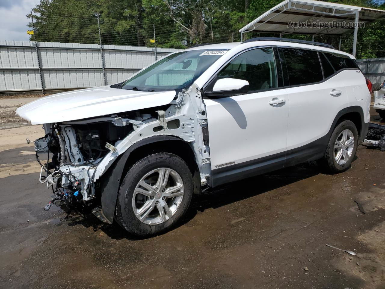 2020 Gmc Terrain Sle White vin: 3GKALMEV9LL113366