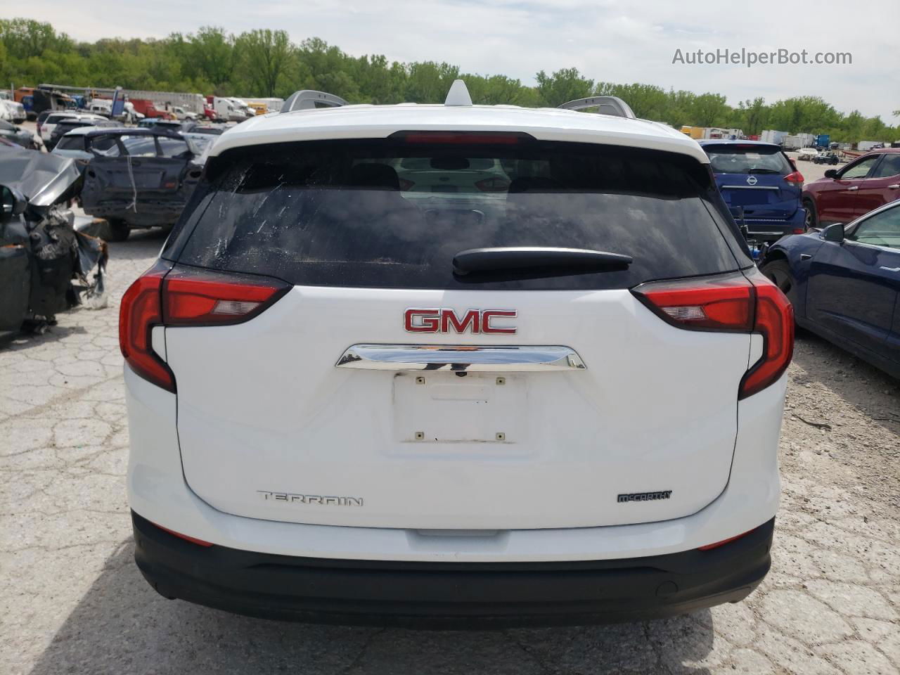 2019 Gmc Terrain Sle White vin: 3GKALMEVXKL115447