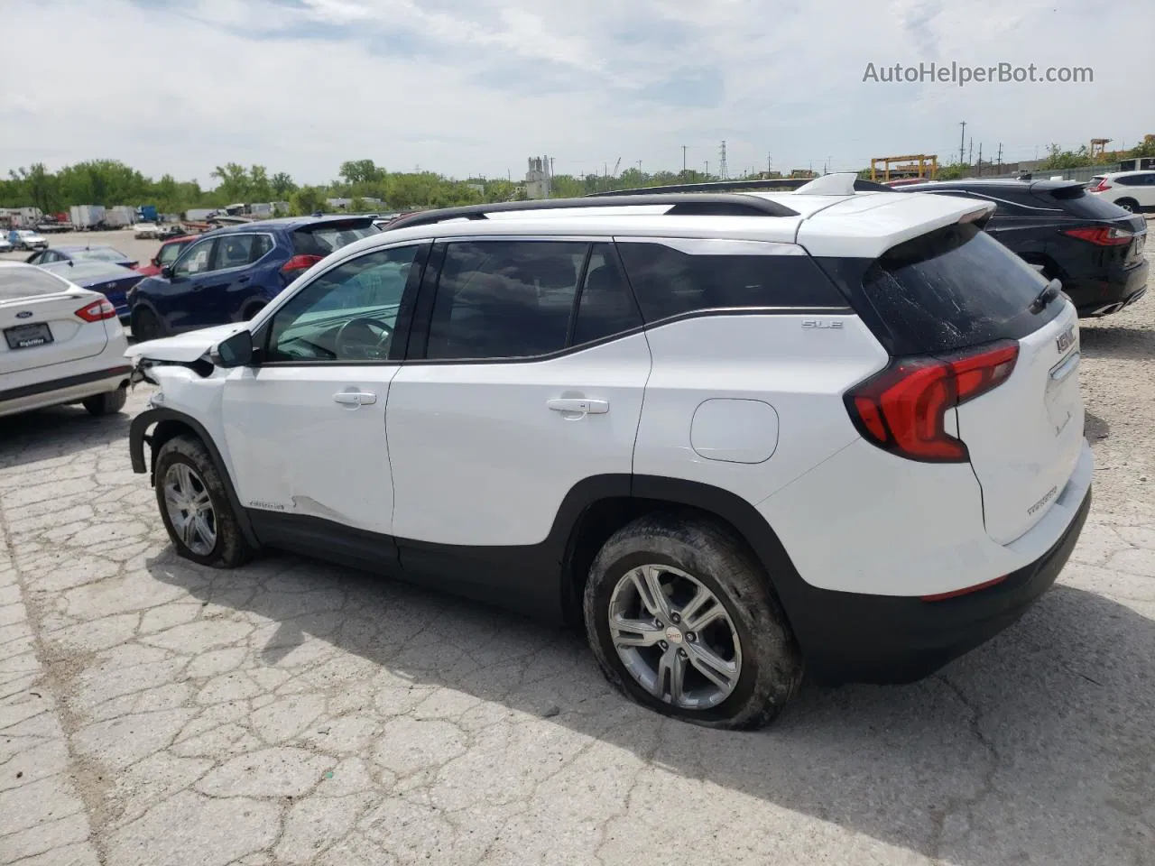 2019 Gmc Terrain Sle White vin: 3GKALMEVXKL115447