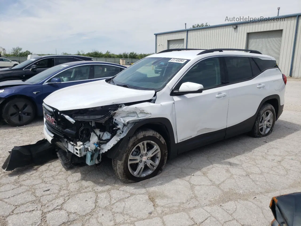 2019 Gmc Terrain Sle Белый vin: 3GKALMEVXKL115447