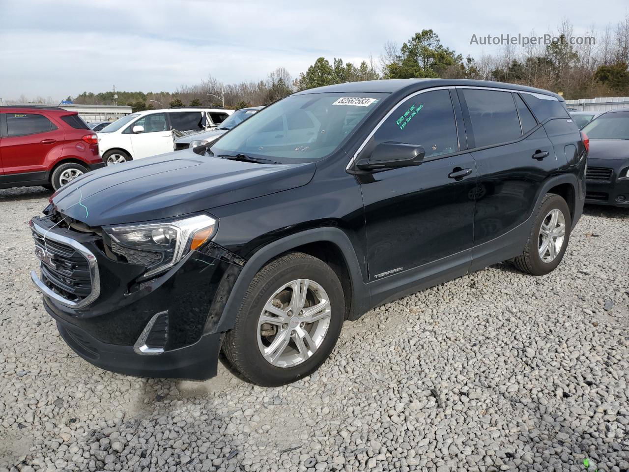 2019 Gmc Terrain Sle Черный vin: 3GKALMEVXKL148562