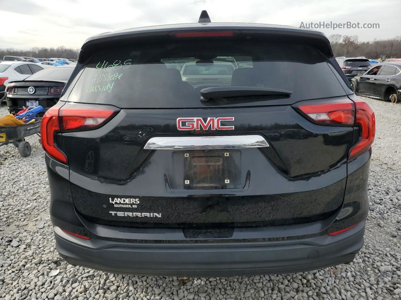 2019 Gmc Terrain Sle Черный vin: 3GKALMEVXKL148562