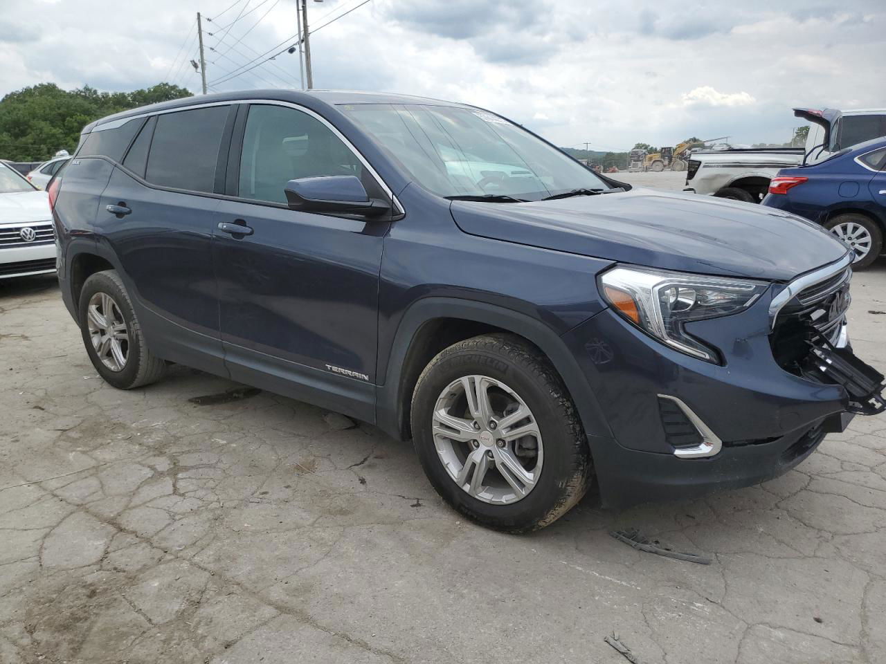 2019 Gmc Terrain Sle Синий vin: 3GKALMEVXKL156905