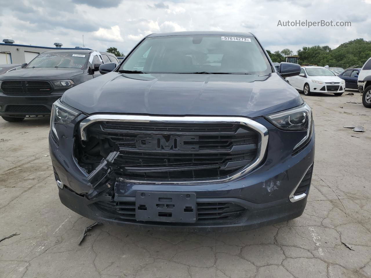 2019 Gmc Terrain Sle Синий vin: 3GKALMEVXKL156905