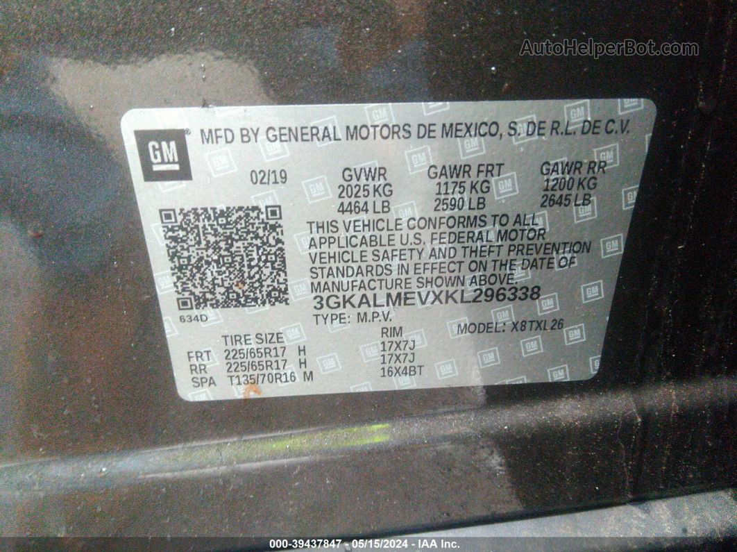 2019 Gmc Terrain Sle Brown vin: 3GKALMEVXKL296338