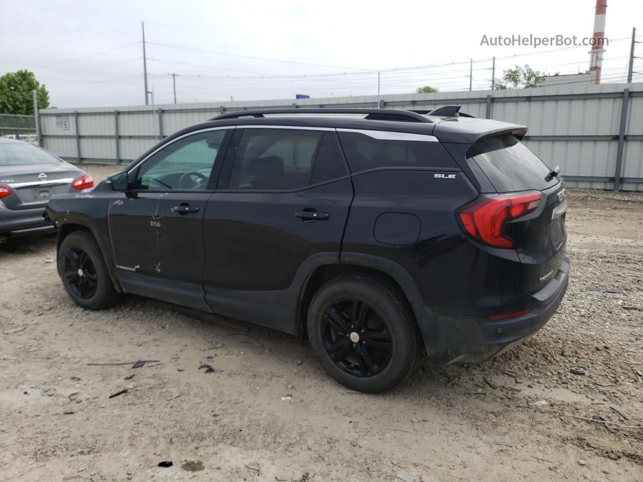 2019 Gmc Terrain Sle Черный vin: 3GKALMEVXKL314952