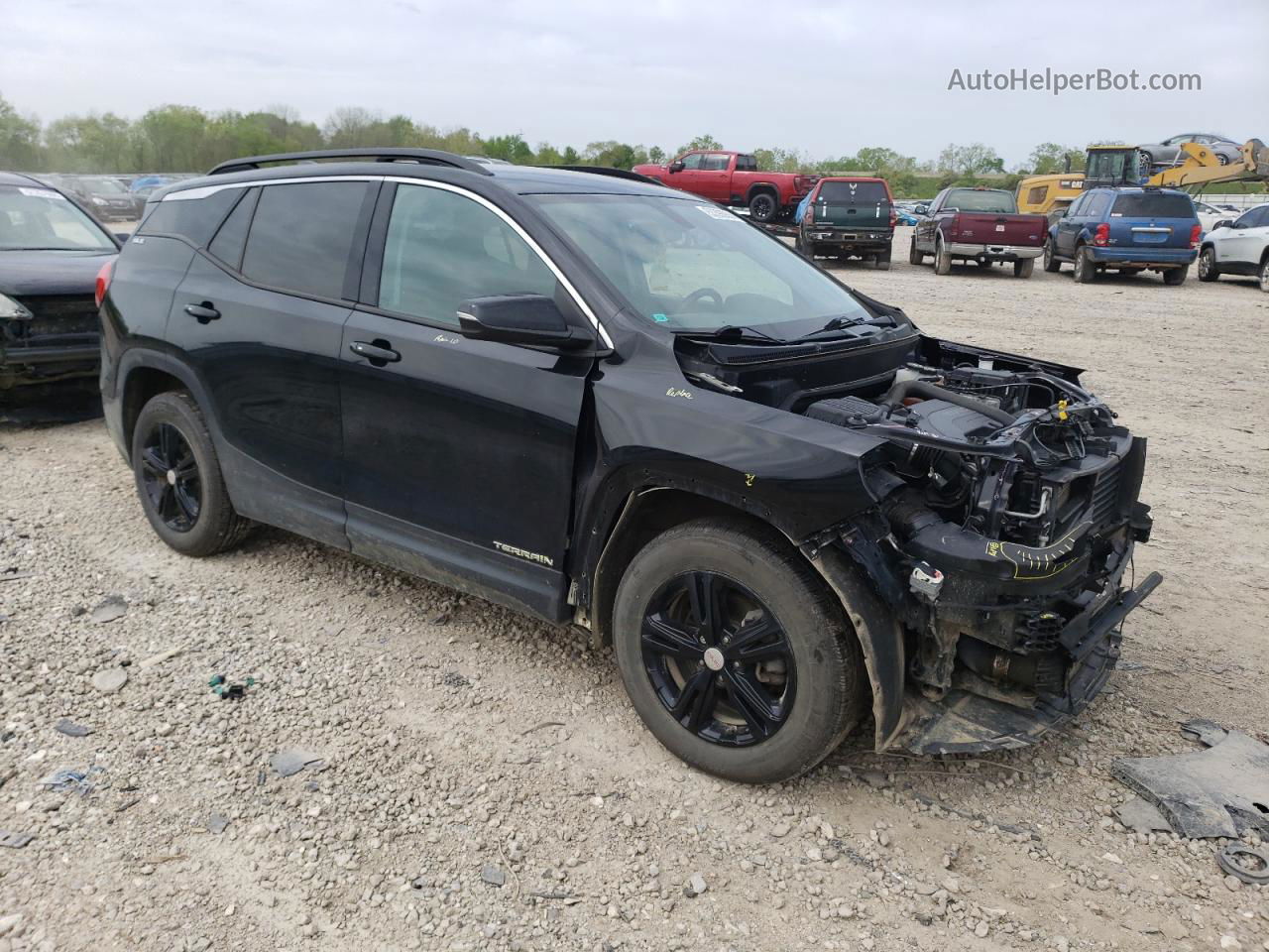 2019 Gmc Terrain Sle Черный vin: 3GKALMEVXKL314952