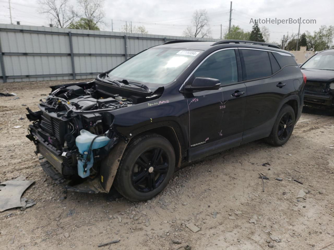 2019 Gmc Terrain Sle Черный vin: 3GKALMEVXKL314952