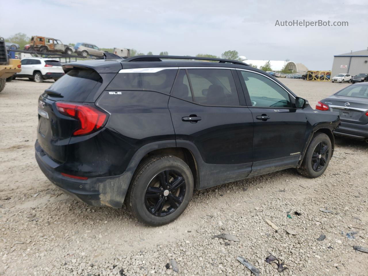 2019 Gmc Terrain Sle Черный vin: 3GKALMEVXKL314952