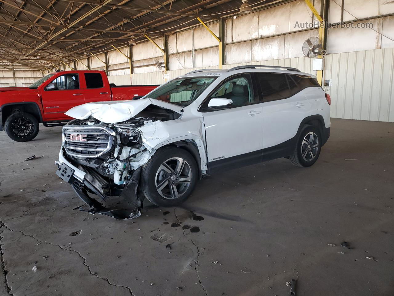 2019 Gmc Terrain Slt White vin: 3GKALPEV0KL222797