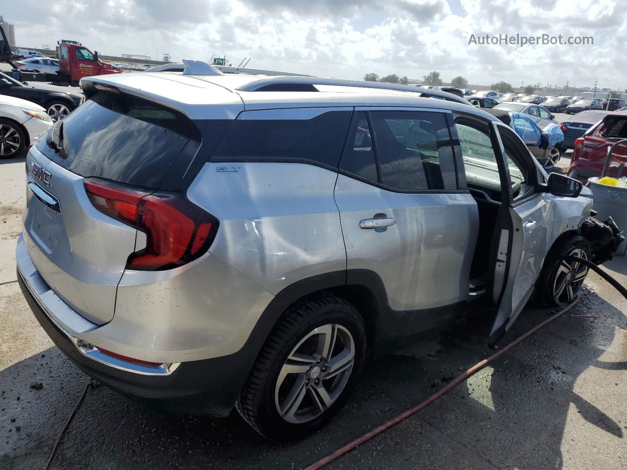 2019 Gmc Terrain Slt Серебряный vin: 3GKALPEV0KL224064