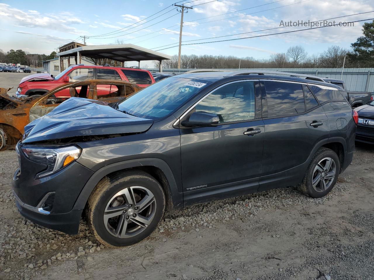 2020 Gmc Terrain Slt Серый vin: 3GKALPEV0LL236359