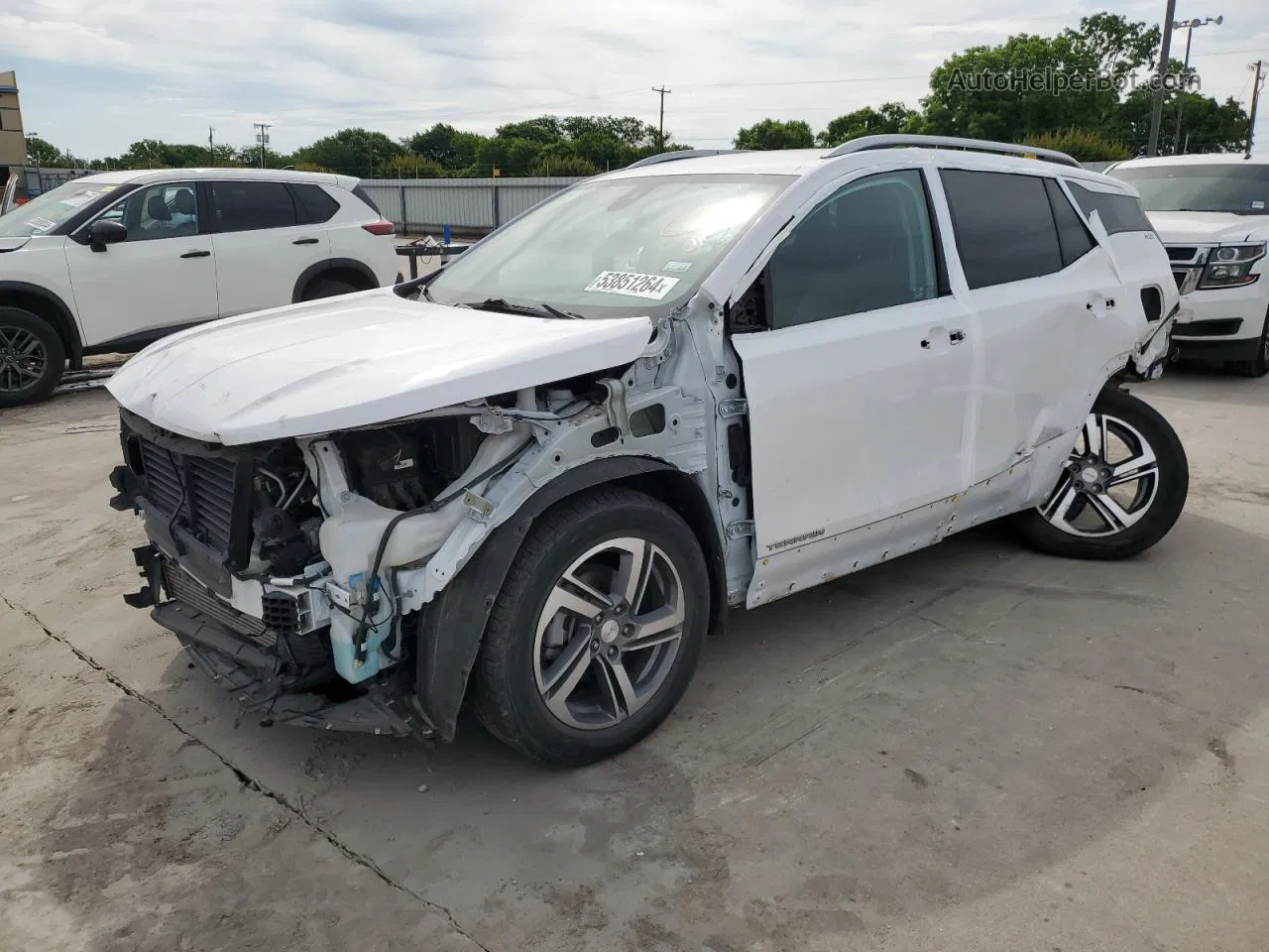 2020 Gmc Terrain Slt White vin: 3GKALPEV0LL309777