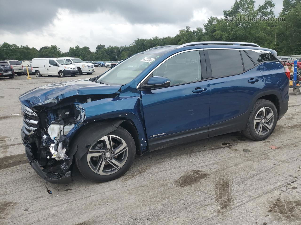 2020 Gmc Terrain Slt Blue vin: 3GKALPEV1LL220249