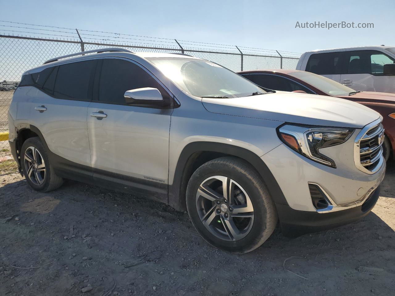 2019 Gmc Terrain Slt Серебряный vin: 3GKALPEV2KL242789