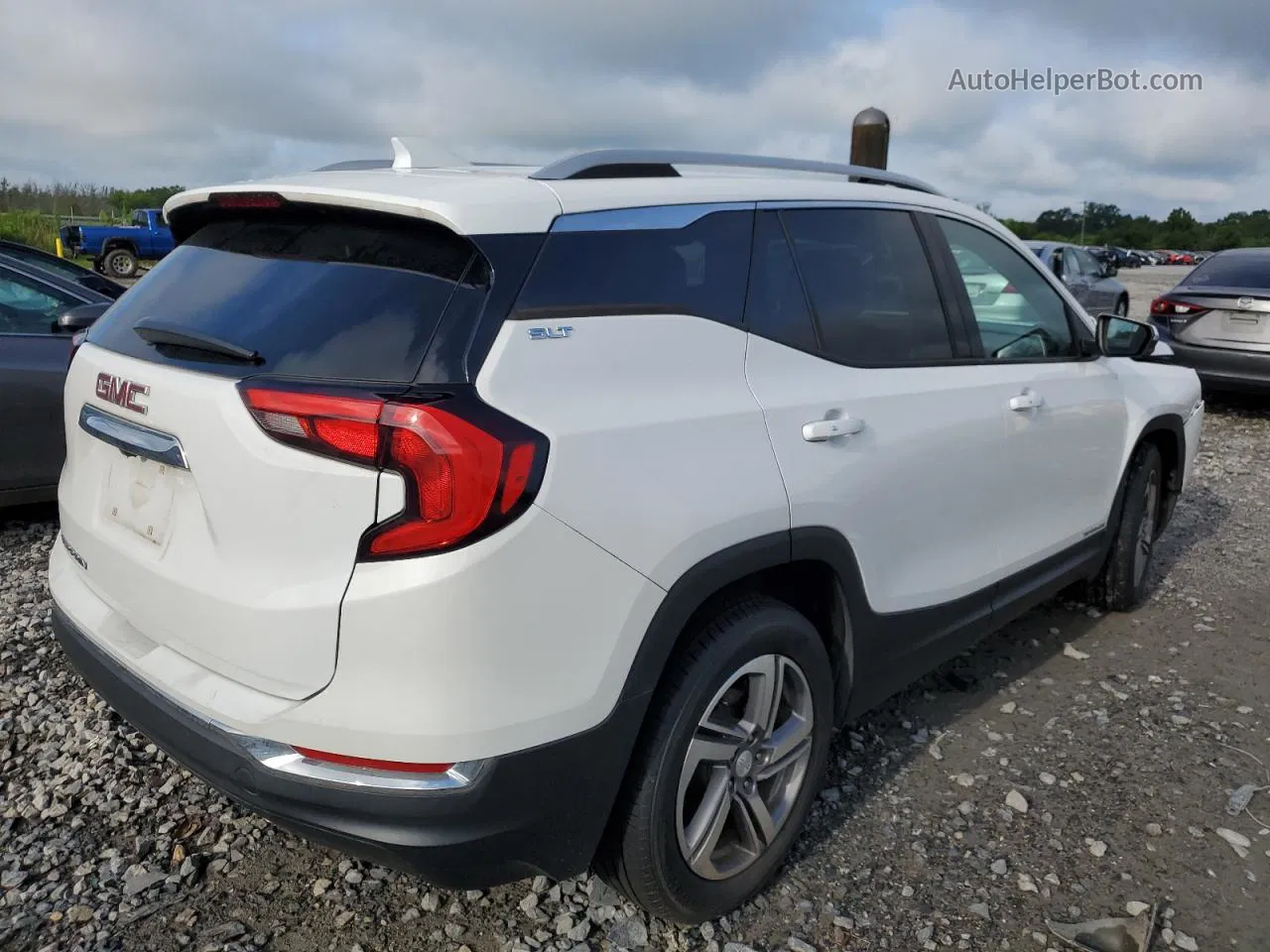 2019 Gmc Terrain Slt White vin: 3GKALPEV3KL238749