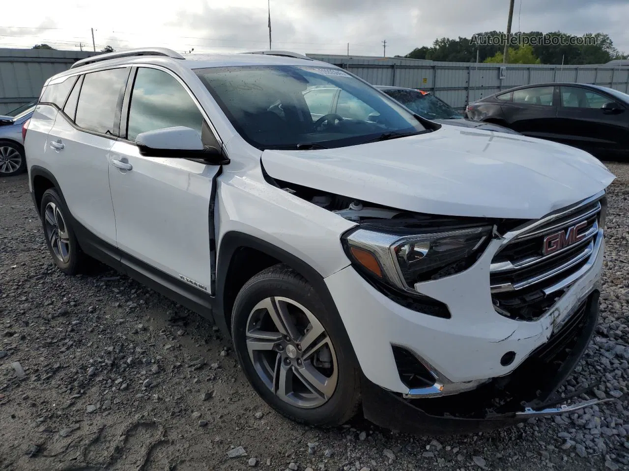 2019 Gmc Terrain Slt White vin: 3GKALPEV3KL238749