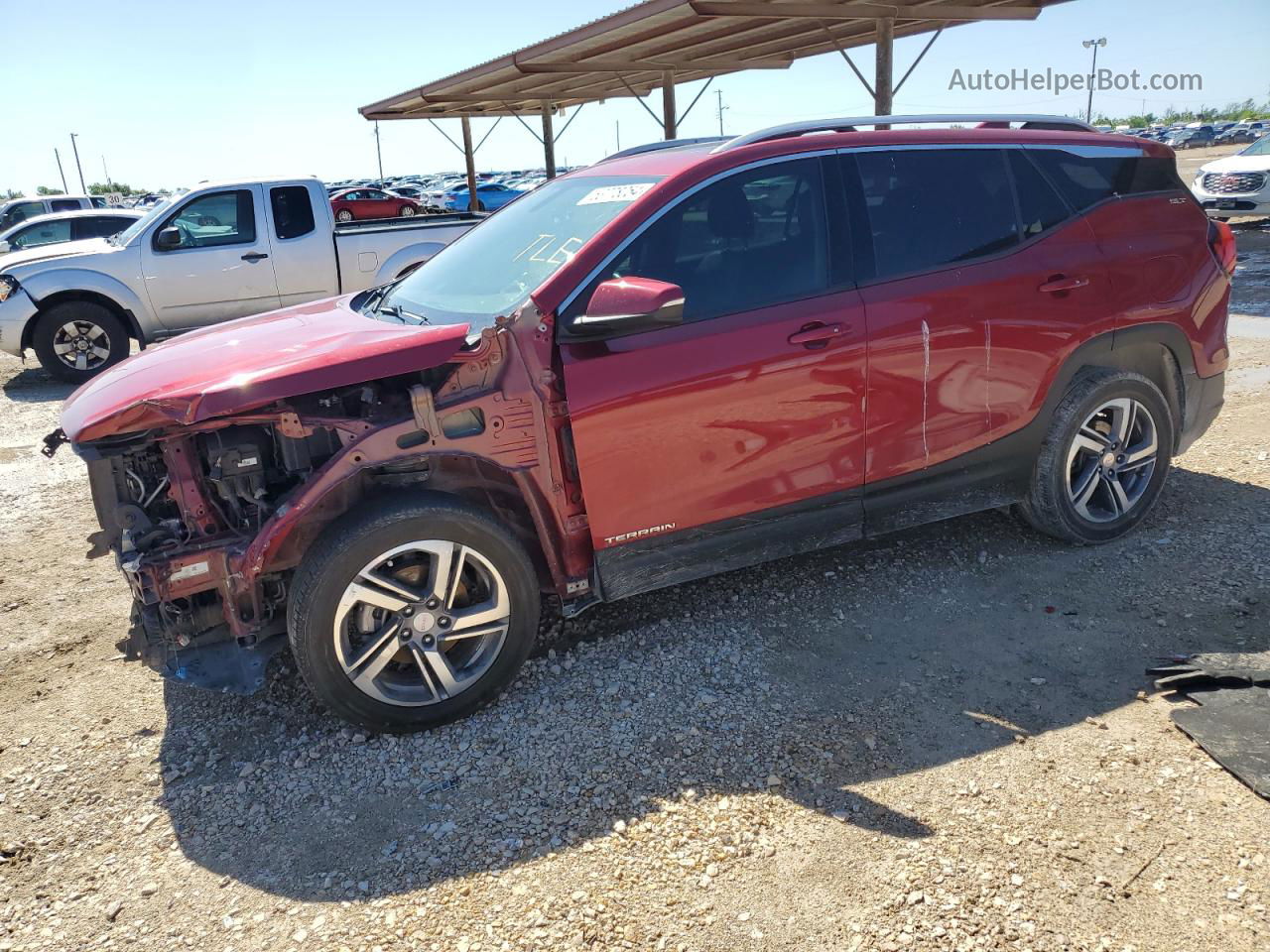 2019 Gmc Terrain Slt Темно-бордовый vin: 3GKALPEV5KL117639