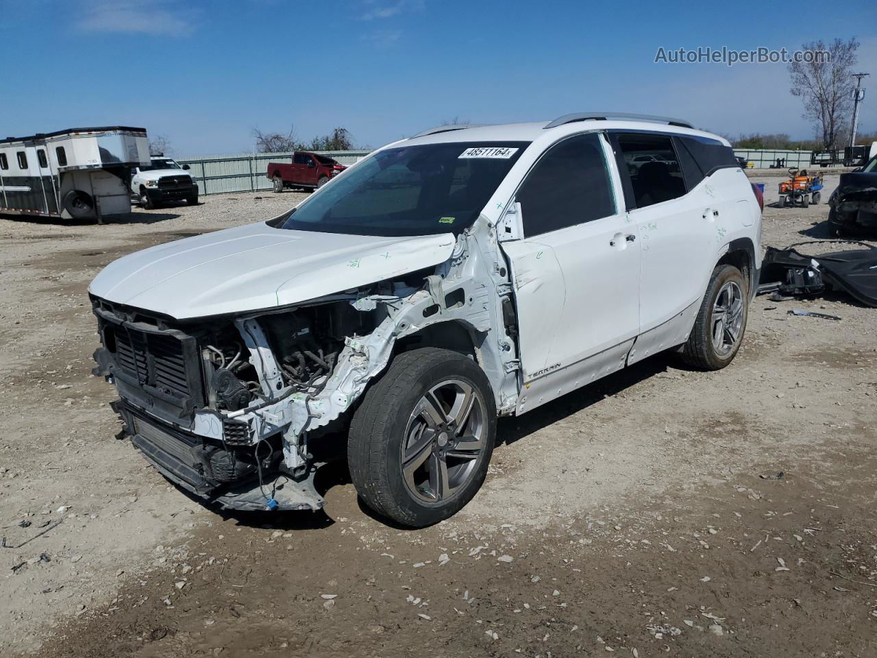 2020 Gmc Terrain Slt White vin: 3GKALPEV5LL238396