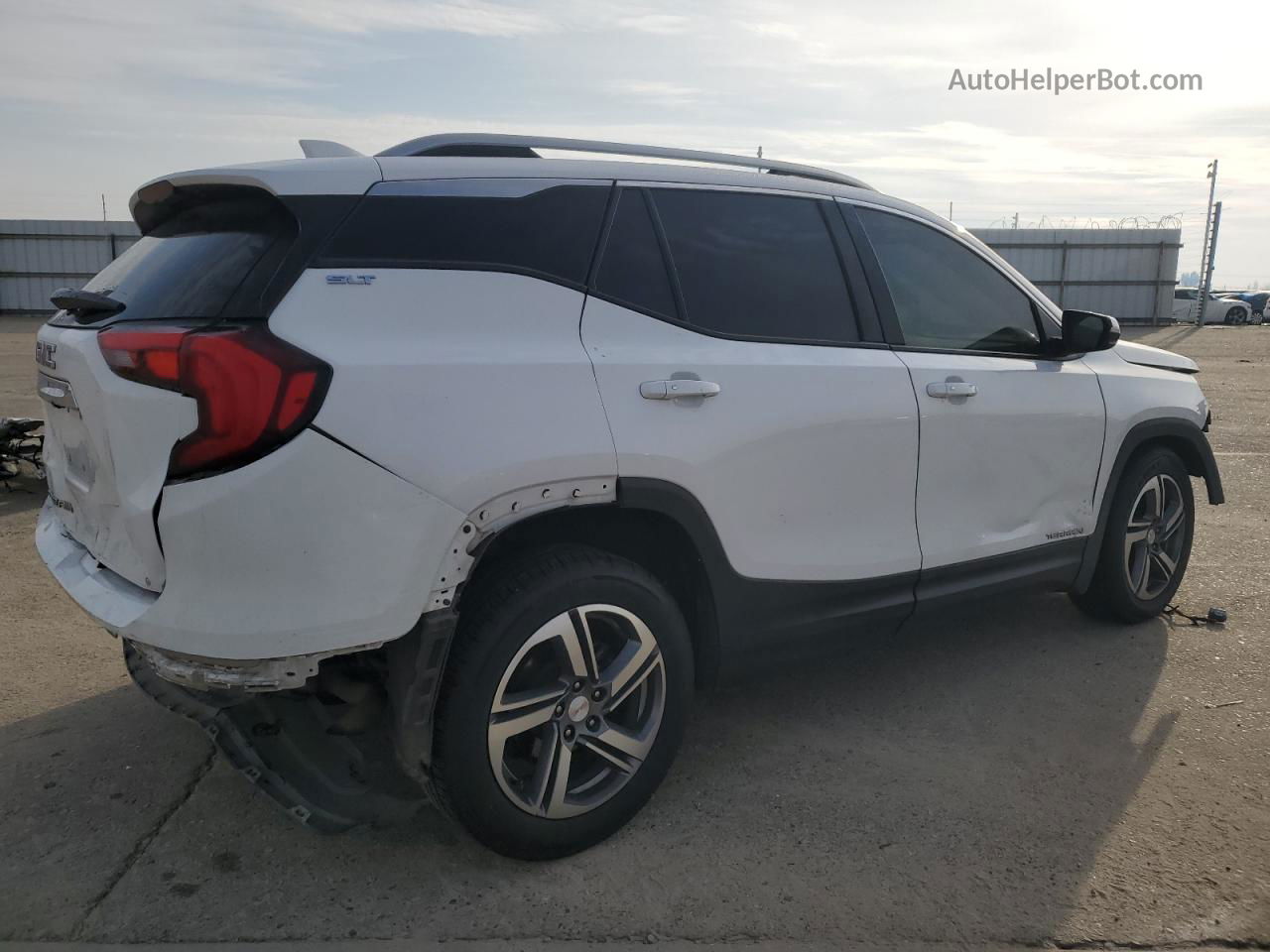 2019 Gmc Terrain Slt White vin: 3GKALPEV6KL244710