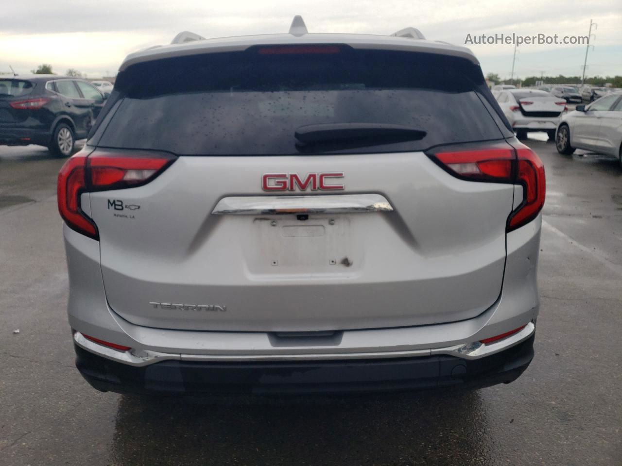 2019 Gmc Terrain Slt Серебряный vin: 3GKALPEV6KL253391