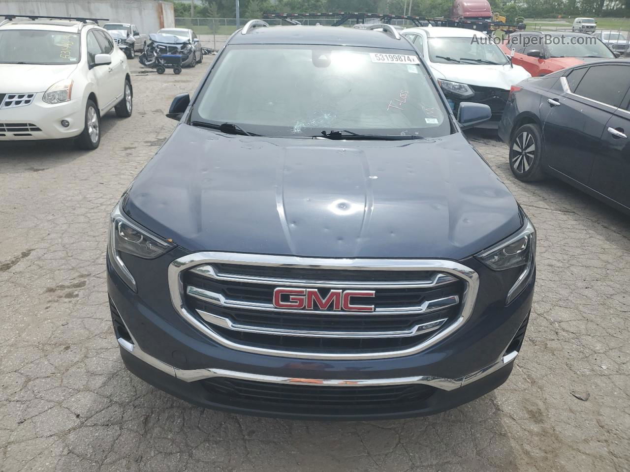 2019 Gmc Terrain Slt Синий vin: 3GKALPEV7KL186672