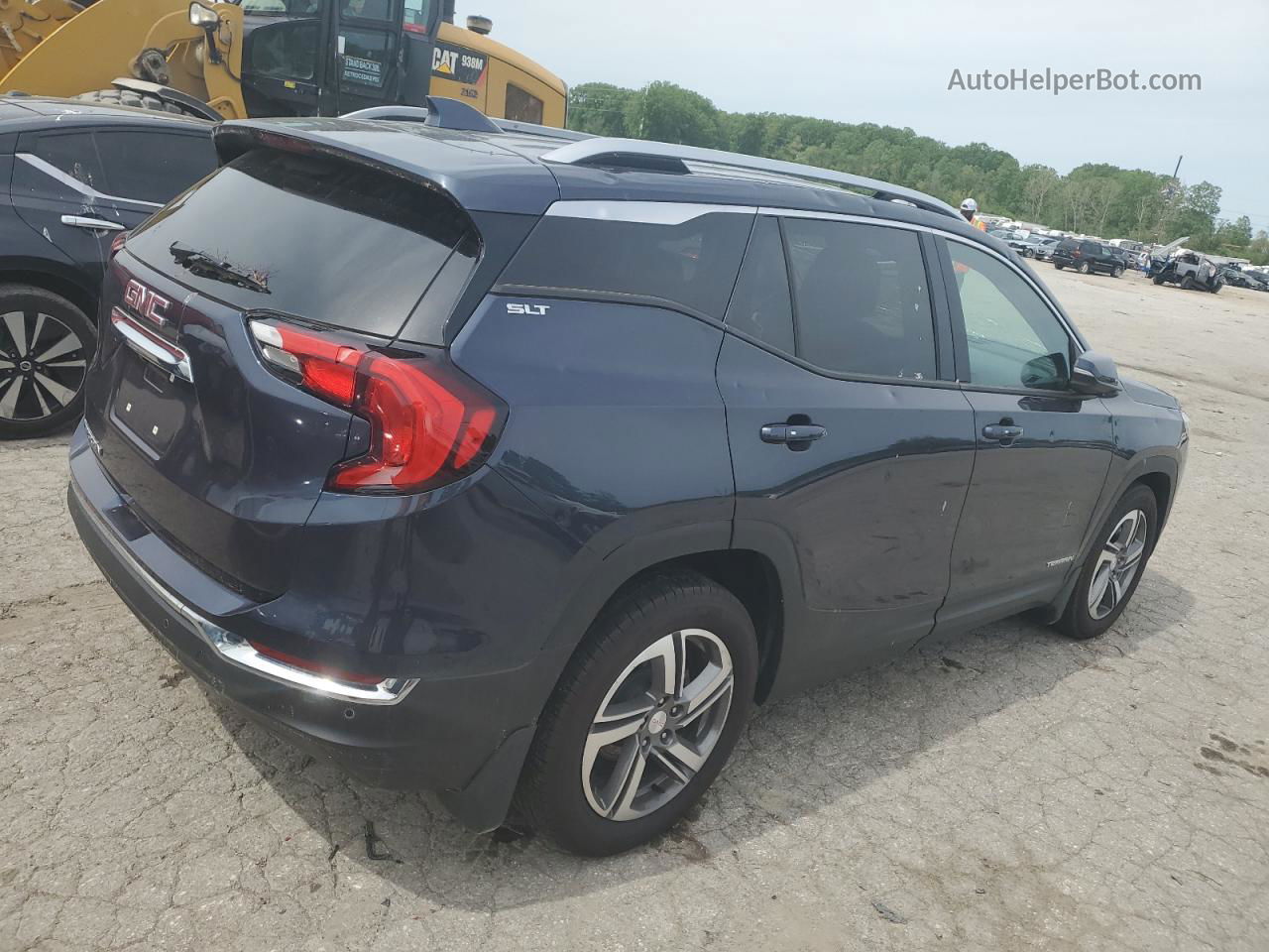 2019 Gmc Terrain Slt Синий vin: 3GKALPEV7KL186672