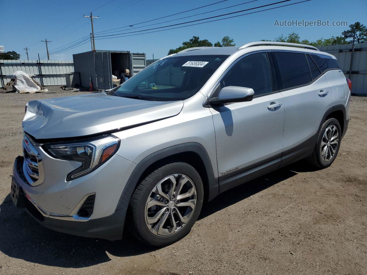 2019 Gmc Terrain Slt Серебряный vin: 3GKALPEV8KL198264