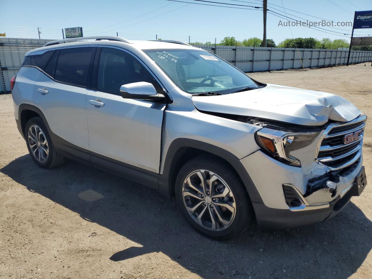 2019 Gmc Terrain Slt Серебряный vin: 3GKALPEV8KL198264