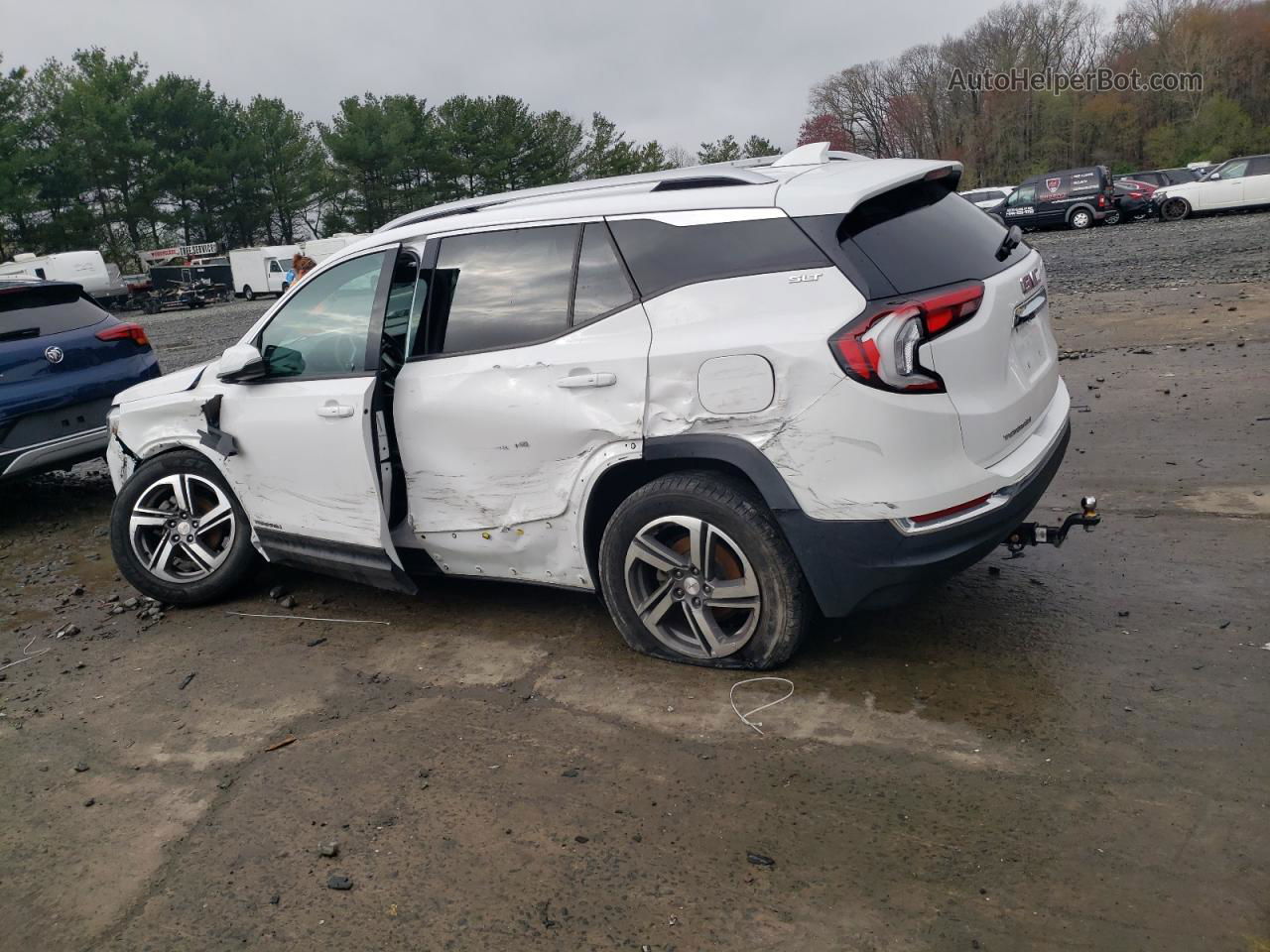 2019 Gmc Terrain Slt White vin: 3GKALPEV9KL246452