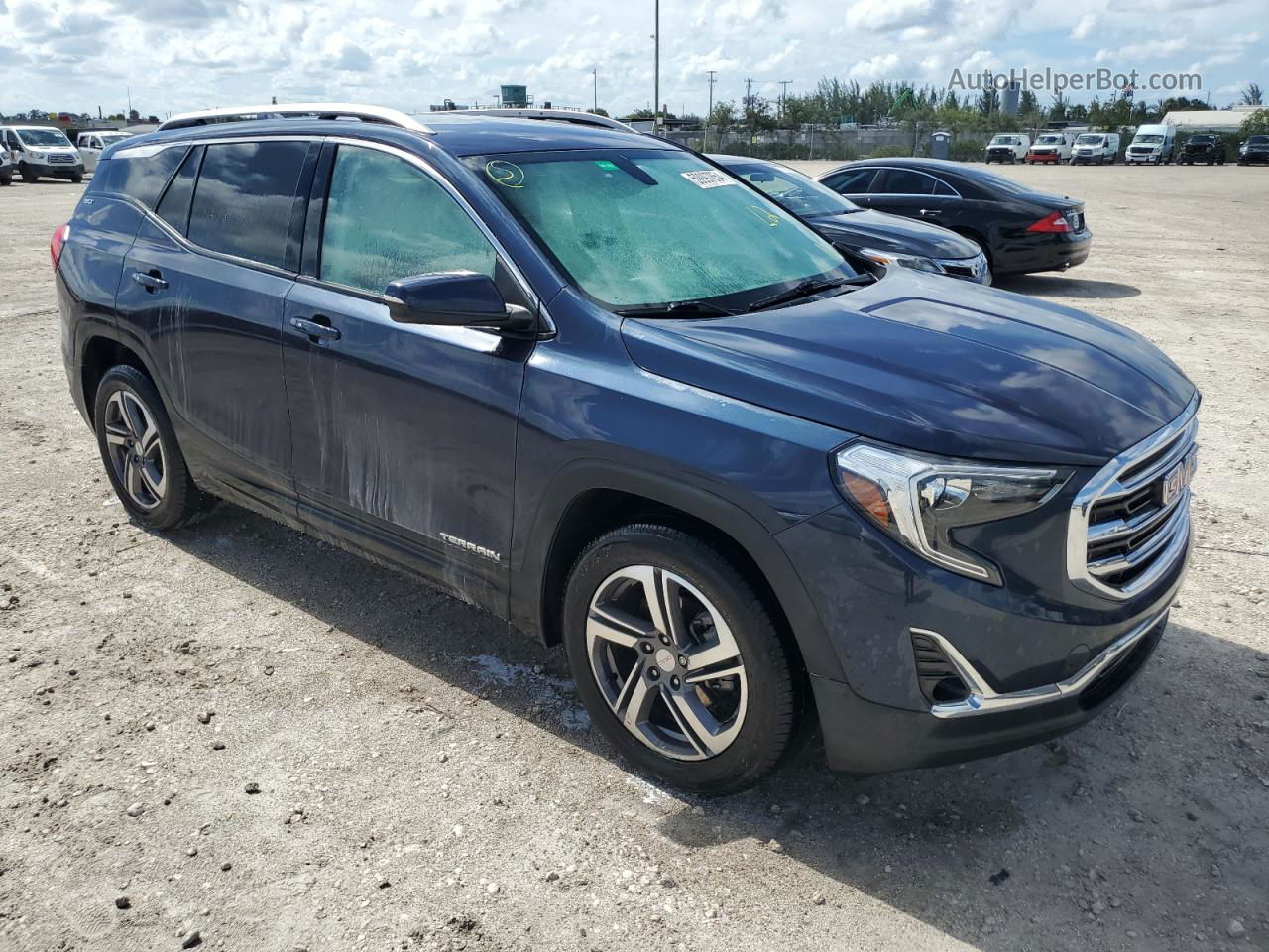 2019 Gmc Terrain Slt Синий vin: 3GKALPEV9KL254812