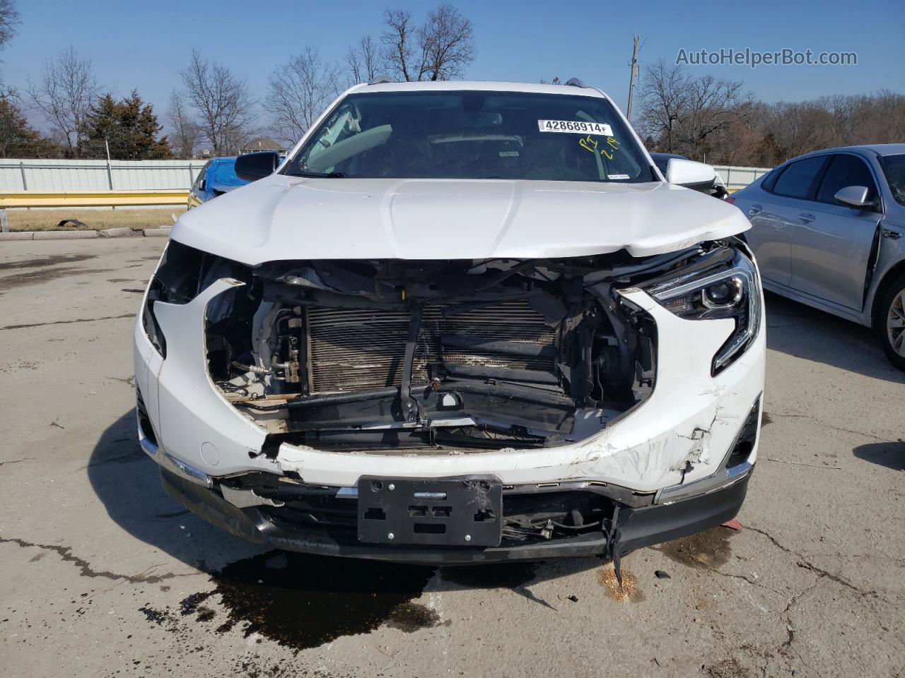 2019 Gmc Terrain Slt White vin: 3GKALPEVXKL156601