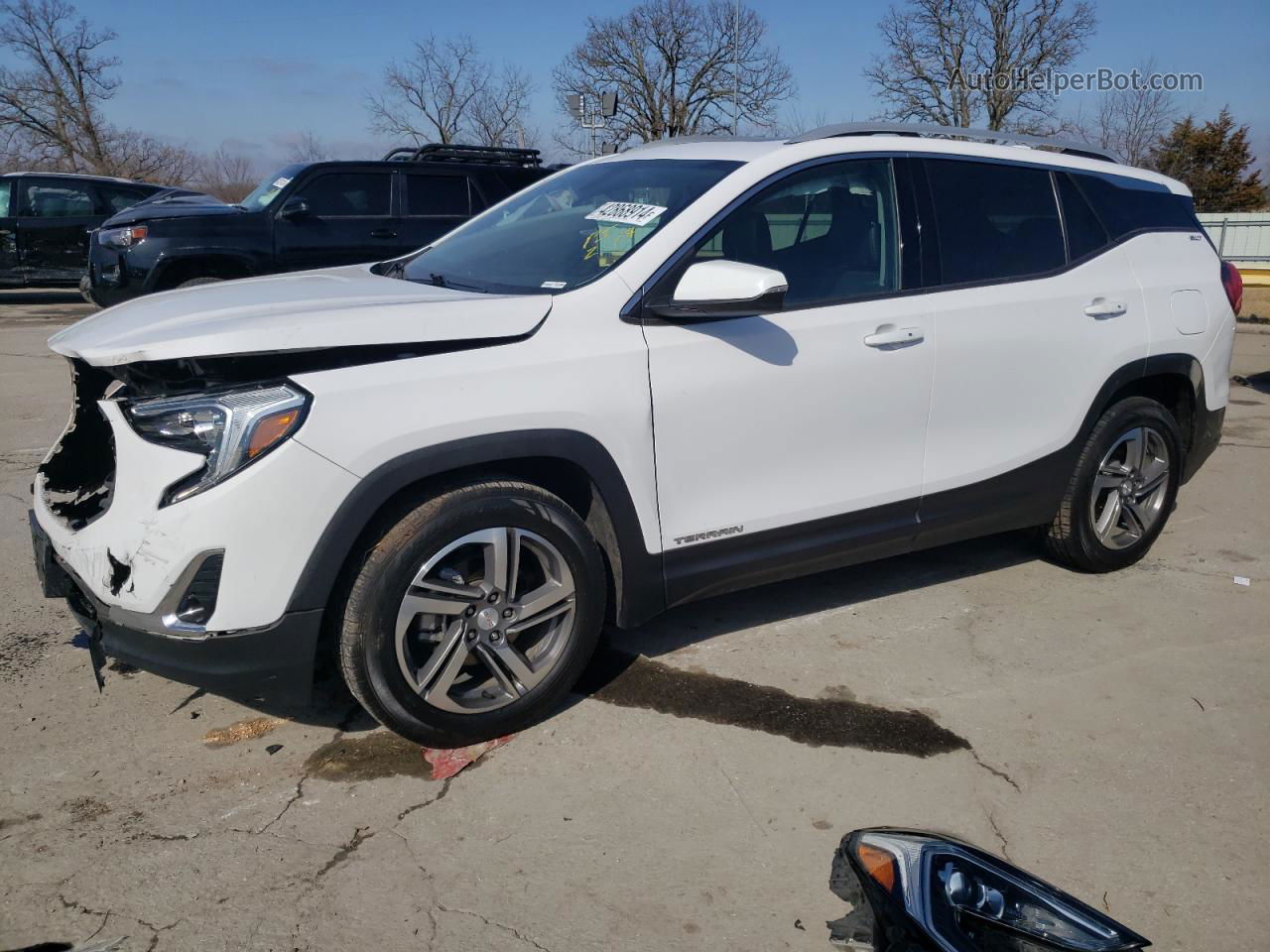 2019 Gmc Terrain Slt Белый vin: 3GKALPEVXKL156601