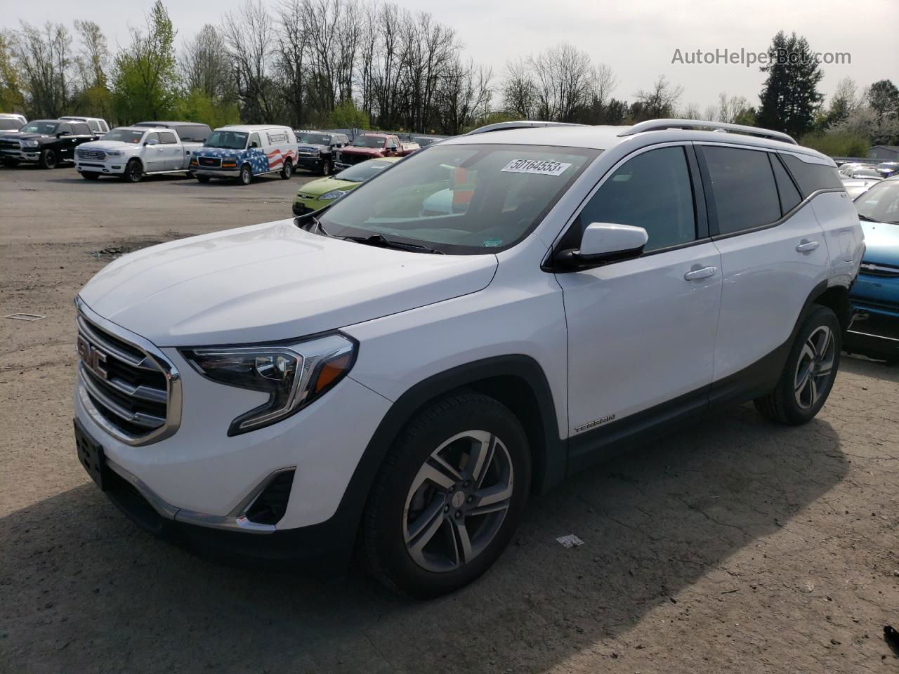 2019 Gmc Terrain Slt White vin: 3GKALPEVXKL249635