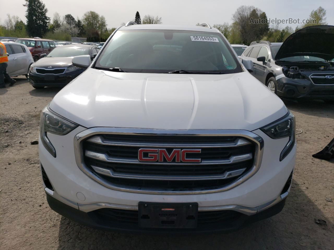 2019 Gmc Terrain Slt White vin: 3GKALPEVXKL249635