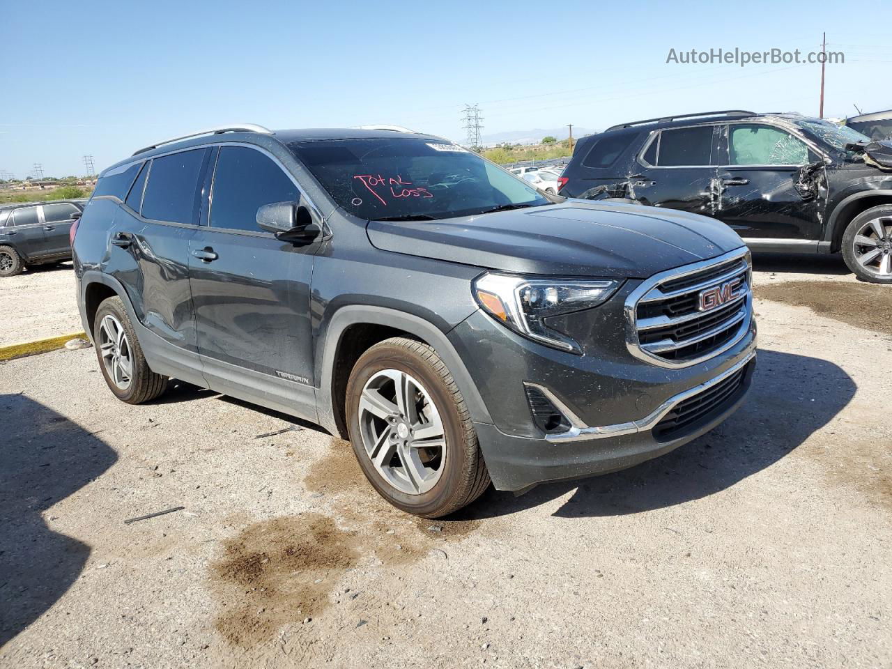 2019 Gmc Terrain Slt Charcoal vin: 3GKALPEVXKL283381