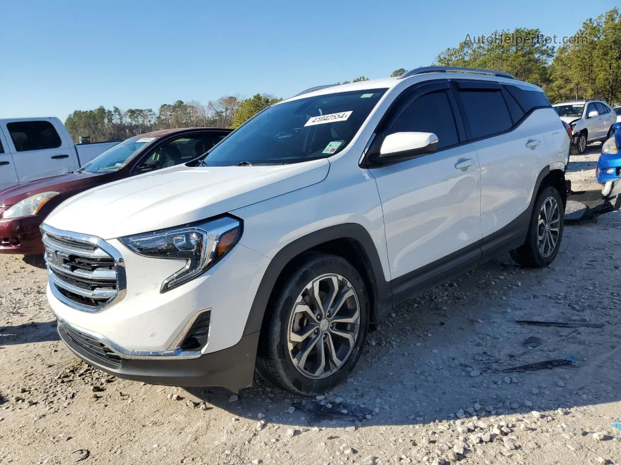 2019 Gmc Terrain Slt Белый vin: 3GKALPEX0KL383569