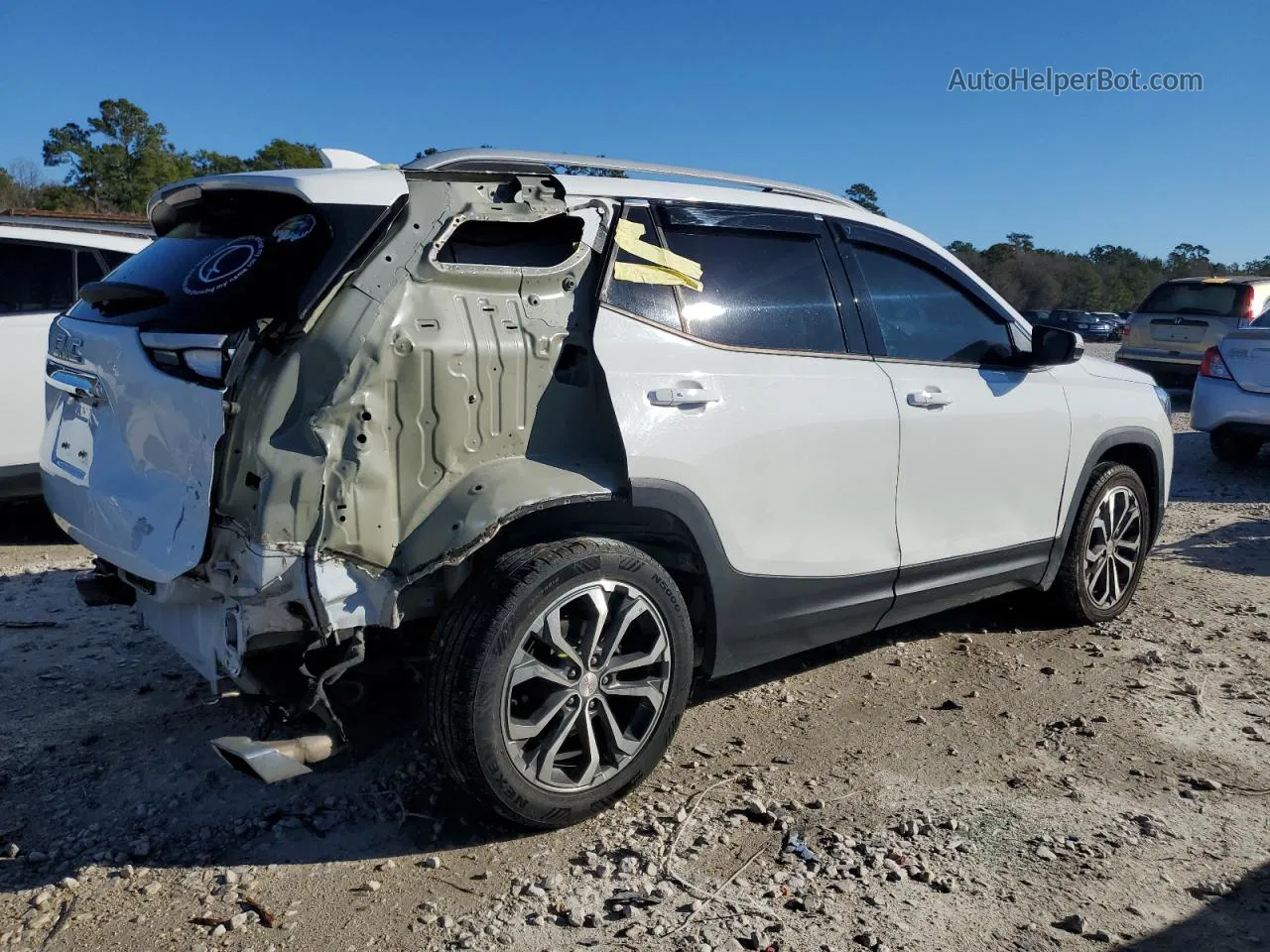 2019 Gmc Terrain Slt Белый vin: 3GKALPEX0KL383569