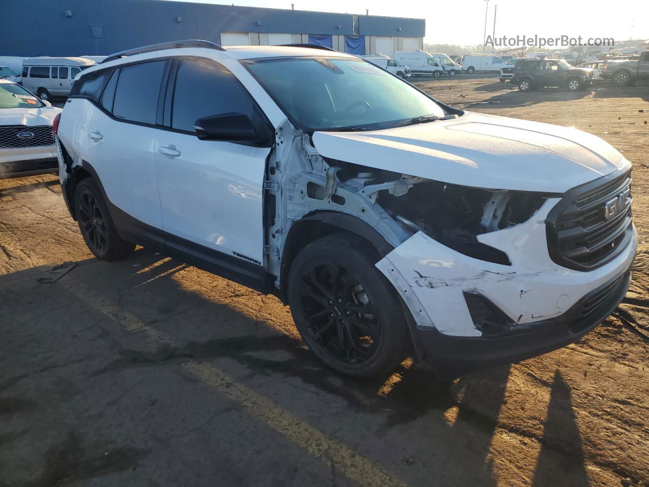 2019 Gmc Terrain Slt White vin: 3GKALPEX2KL357412