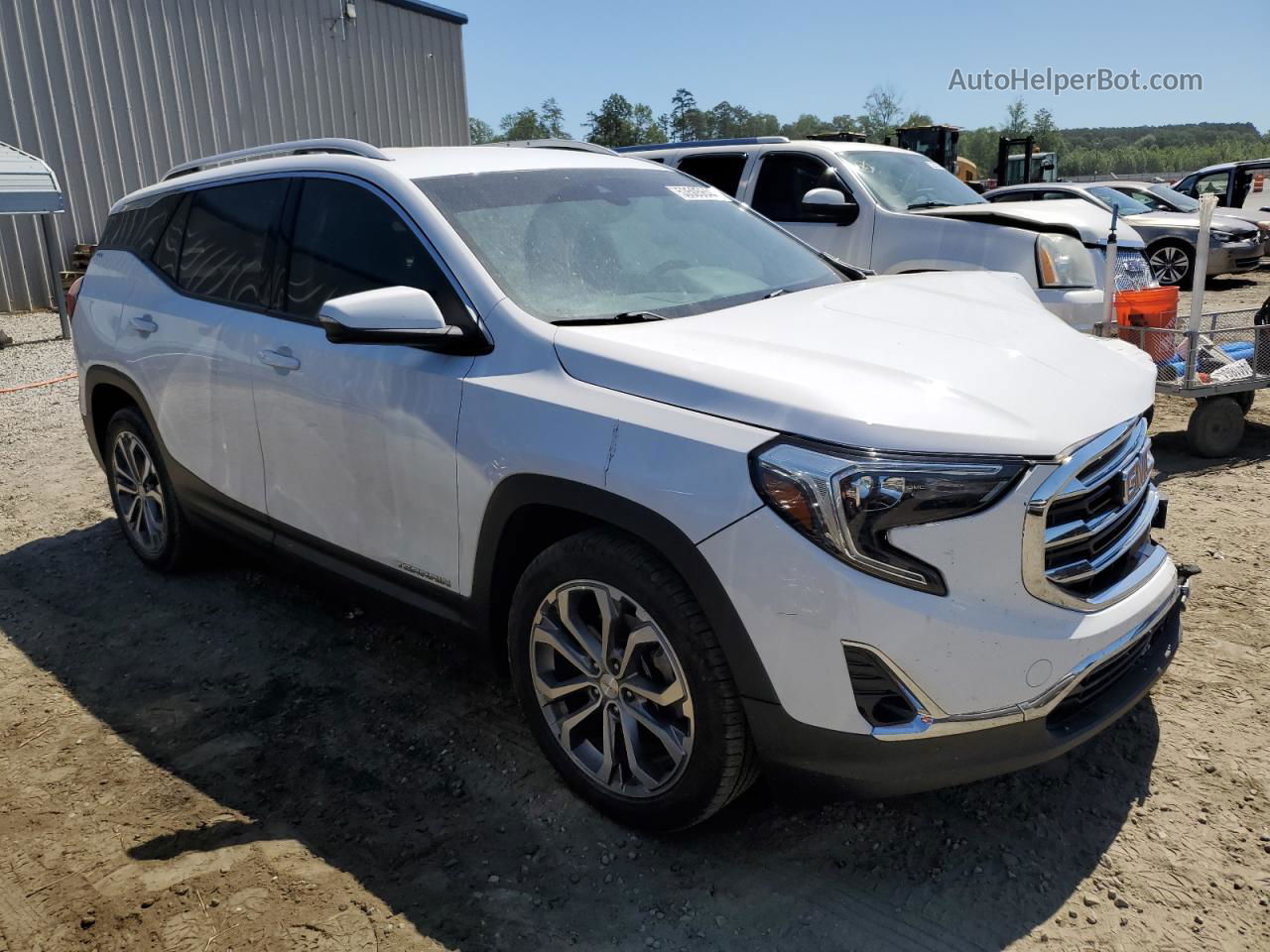 2019 Gmc Terrain Slt White vin: 3GKALPEX3KL323012