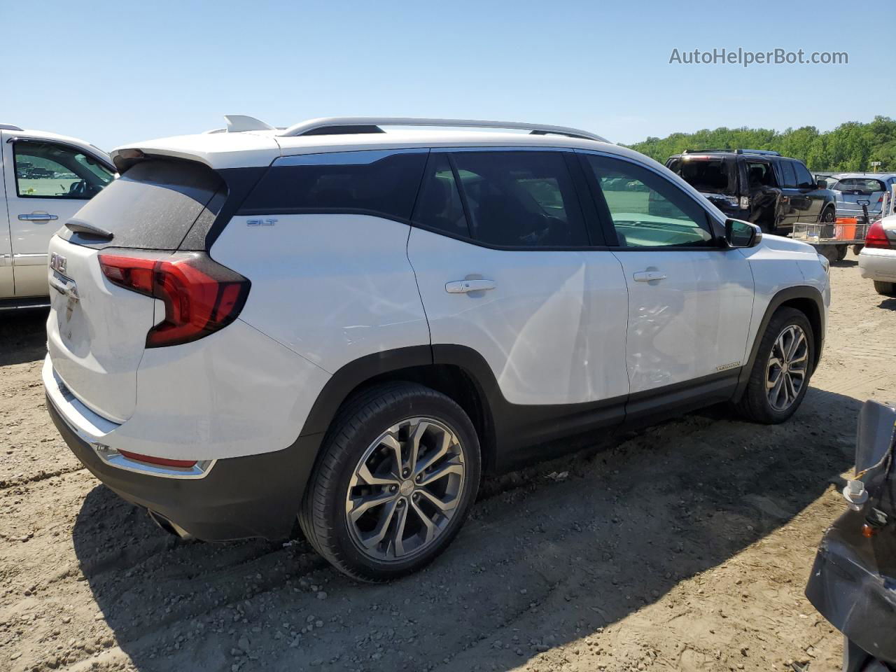 2019 Gmc Terrain Slt White vin: 3GKALPEX3KL323012