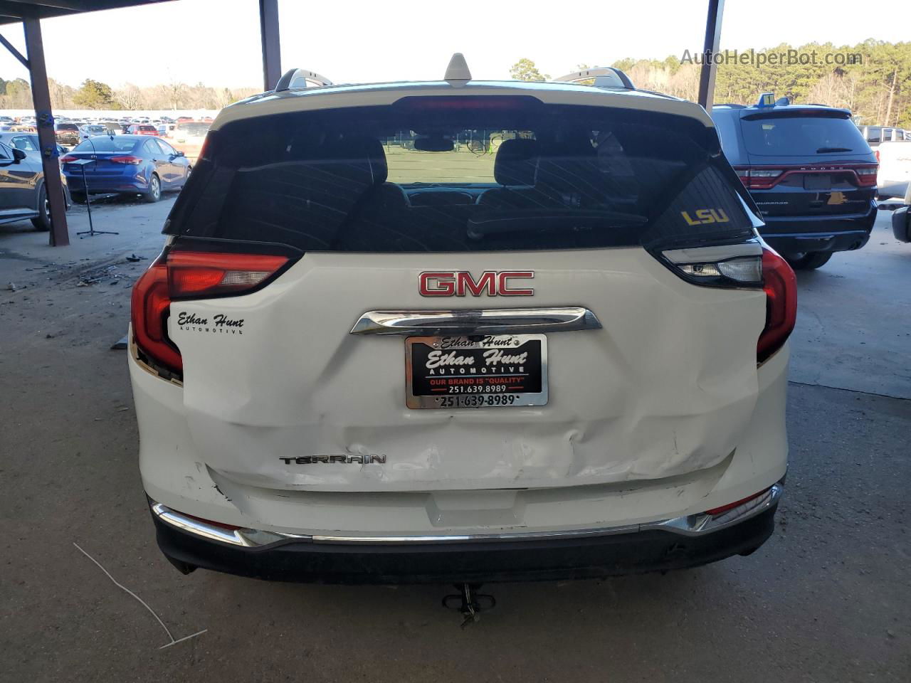 2019 Gmc Terrain Slt Белый vin: 3GKALPEX5KL187529