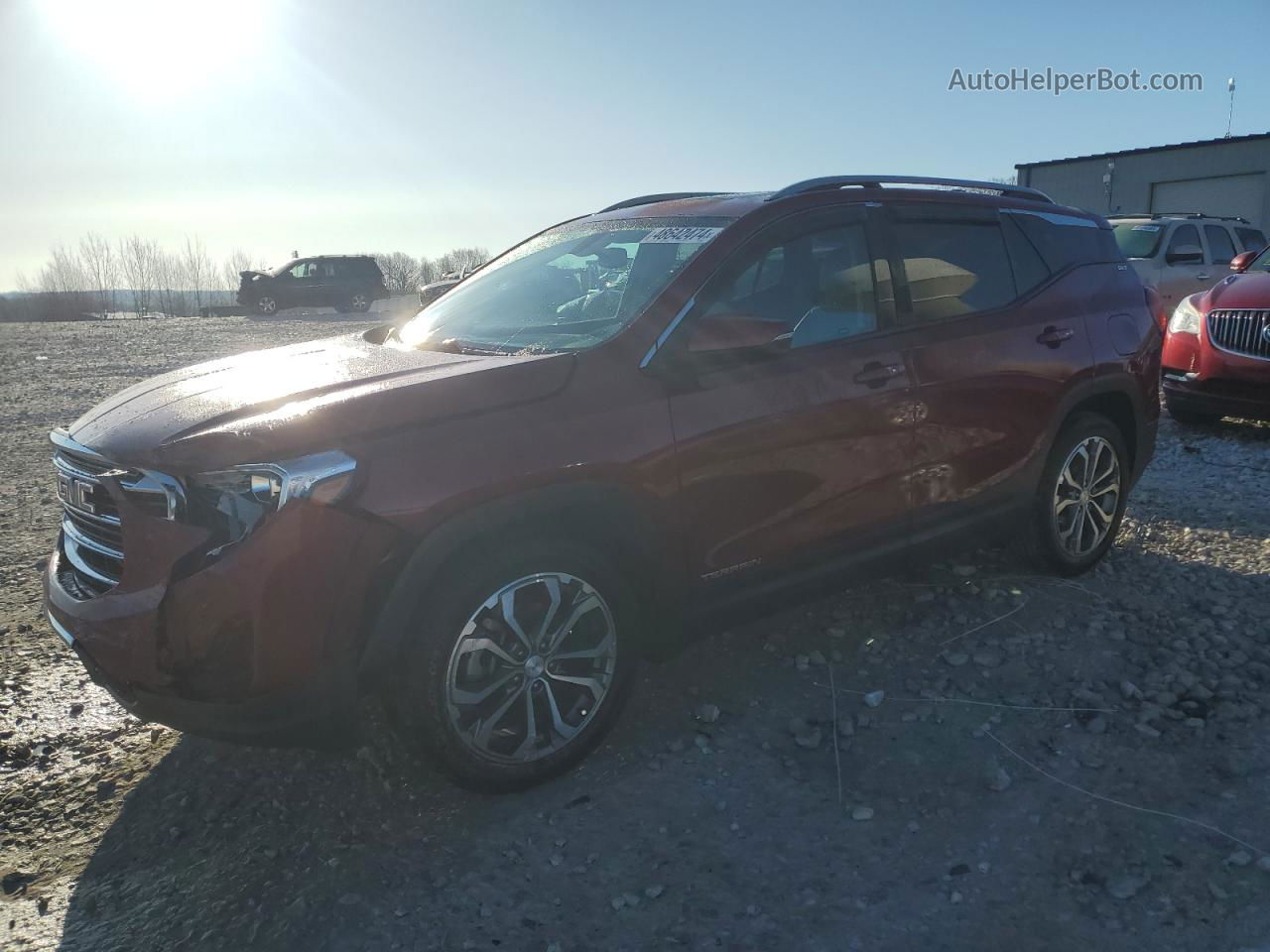 2019 Gmc Terrain Slt Burgundy vin: 3GKALPEX5KL354892