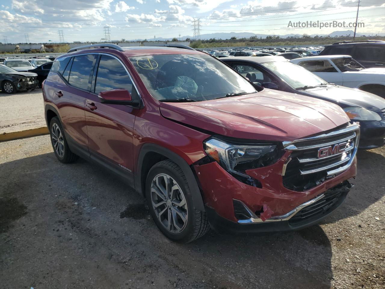 2020 Gmc Terrain Slt Темно-бордовый vin: 3GKALPEX5LL131673