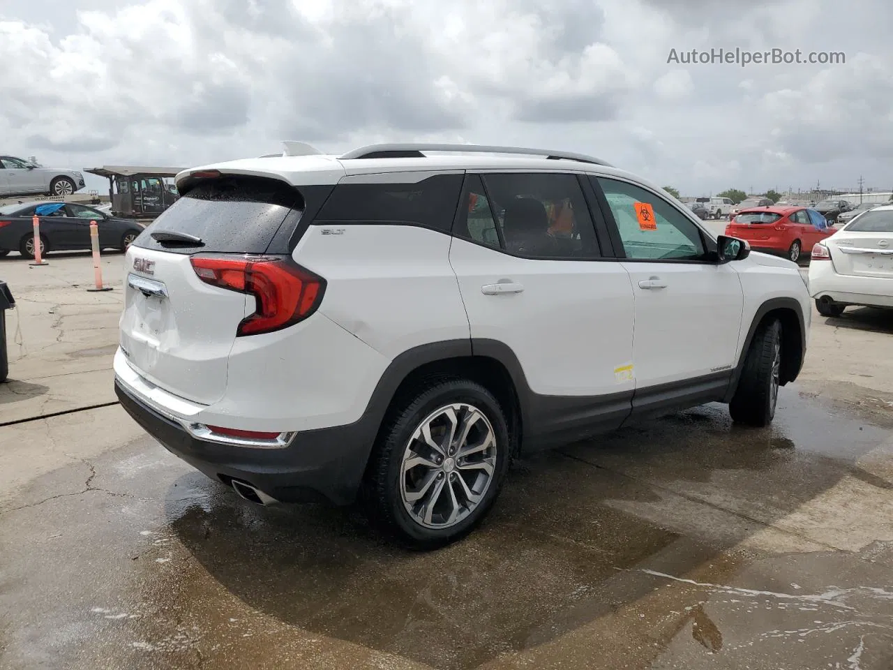 2019 Gmc Terrain Slt White vin: 3GKALPEX7KL274087