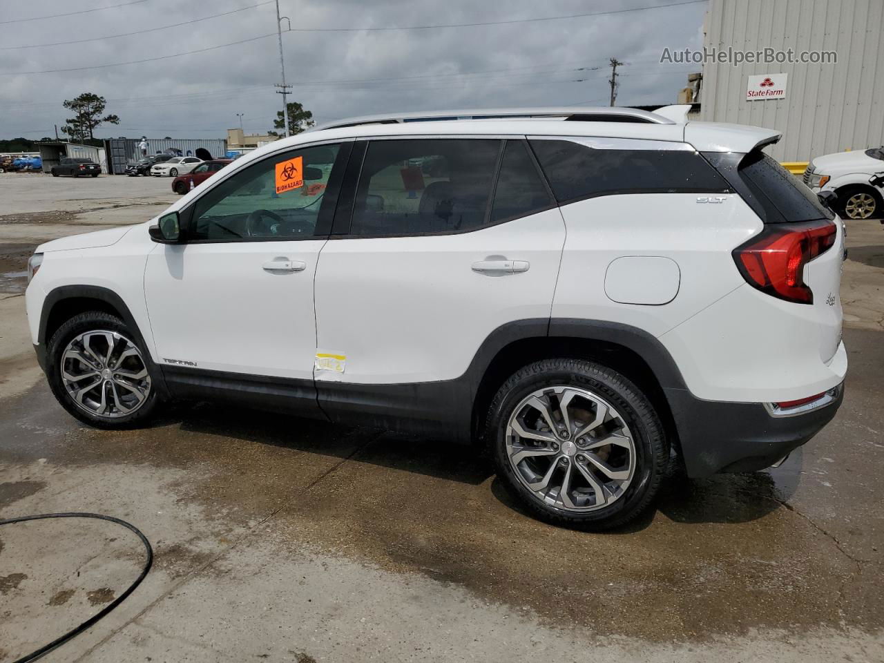 2019 Gmc Terrain Slt White vin: 3GKALPEX7KL274087